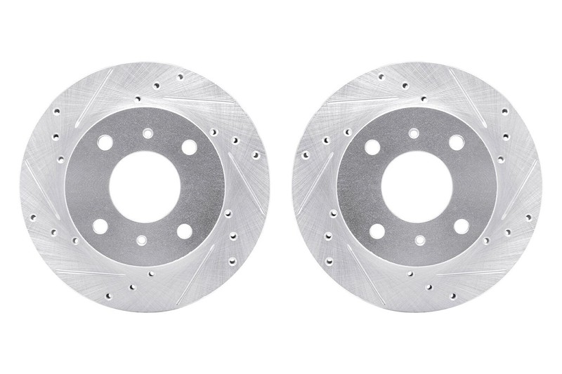 For Nissan Stanza 1986-1989 R1 Concepts Drilled & Slotted Front Brake Rotor Set gallery