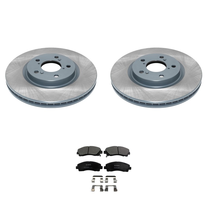 DuraGo Front Rotor Bosch QuietCast Ceramic Disc Brake Pad Kit For Acura TL 09-14
