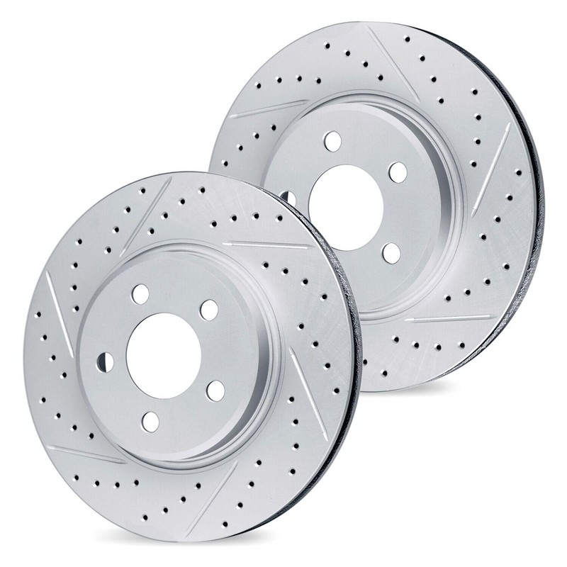 For Chevy Impala 67-70 R1 Concepts Drilled & Slotted Front Brake Rotor Set gallery