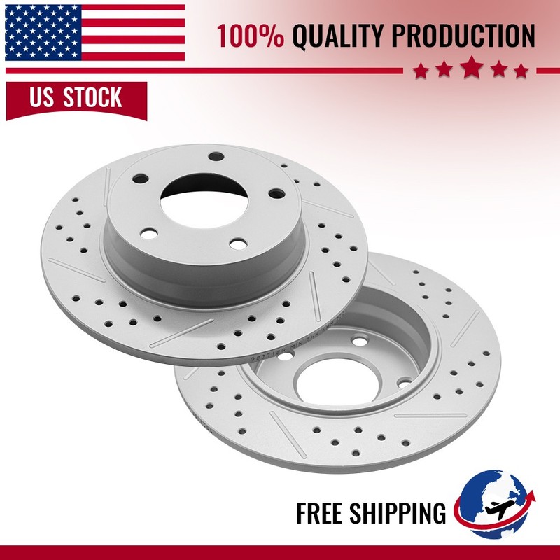 2PCS Rear Brake Disc Rotors Pair For Nissan Sentra 2020 2021 2022 2023 2024 2025