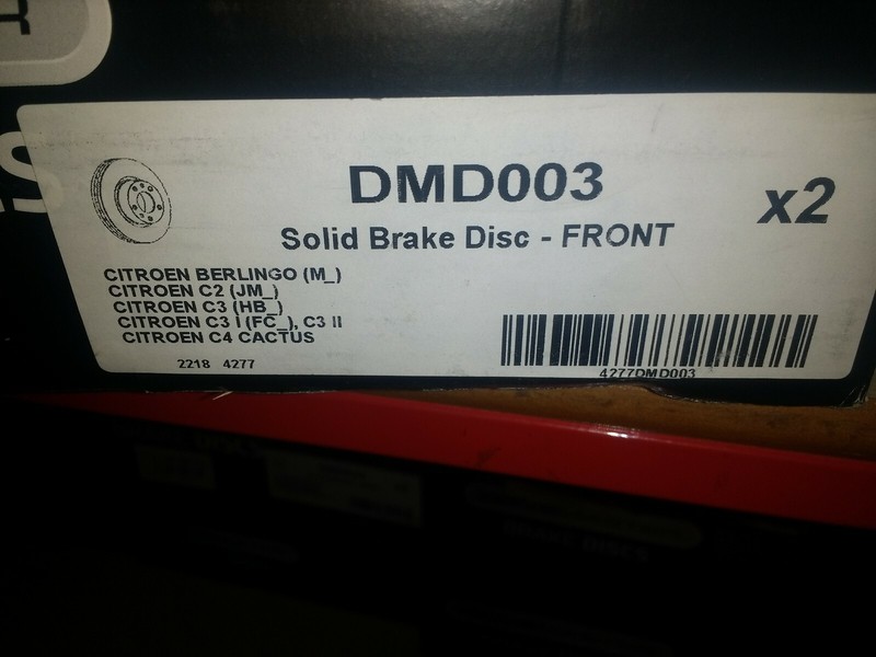 Drivemaster DMD003 Front Brake Discsx2 266mm Diameter,CITROEN C2,C3,C4,BERLINGO gallery