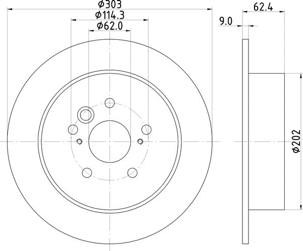 Fits Toyota RAV4 Rear Brake Discs Pair 302mm 4243142040 Drivemaster DMD040 gallery