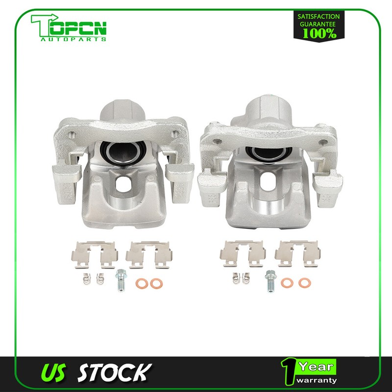 Pair For 2007-2011 Toyota Camry Rear Left Right Brake Calipers w/ Bracket