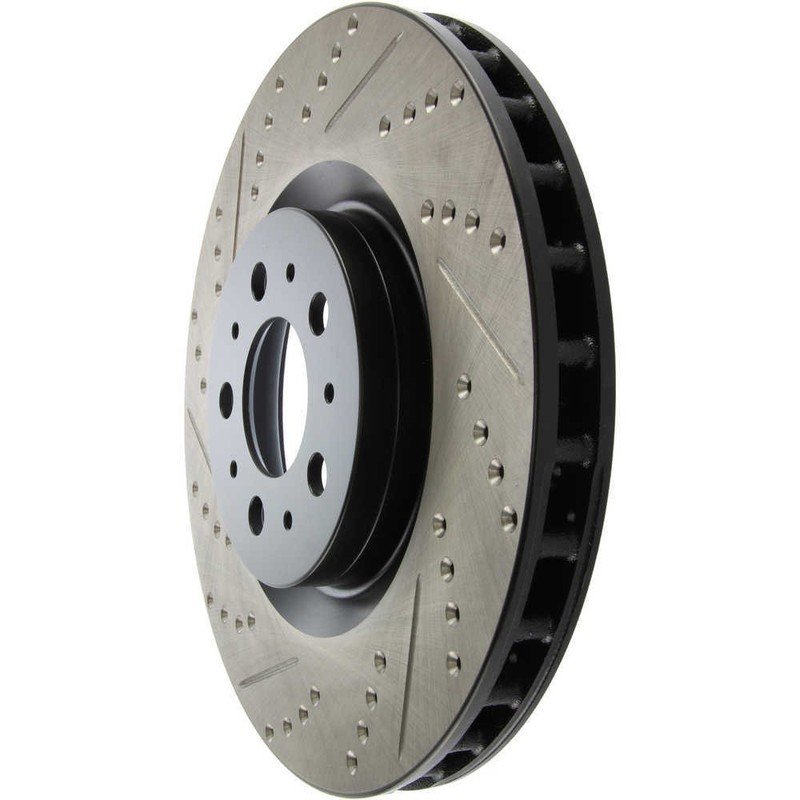 Disc Brake Rotor-Sport Cross-Drilled and Slotted Stoptech 127.39035R gallery