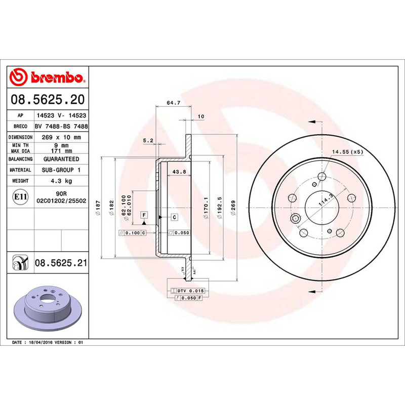 Brake Pads Rotors Set Front Rear Fits Toyota Camry 2.2L gallery