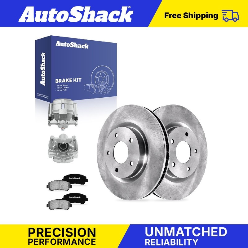 Front Brake Rotors Ceramic Pads Calipers for Nissan, Rogue 2008-2013