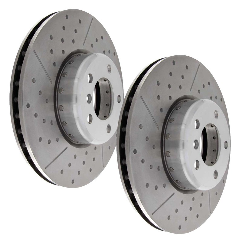 Sport Brake Disc EBC Turbo Groove Disc (2 Piece) Model EBC123547 for BMW 3