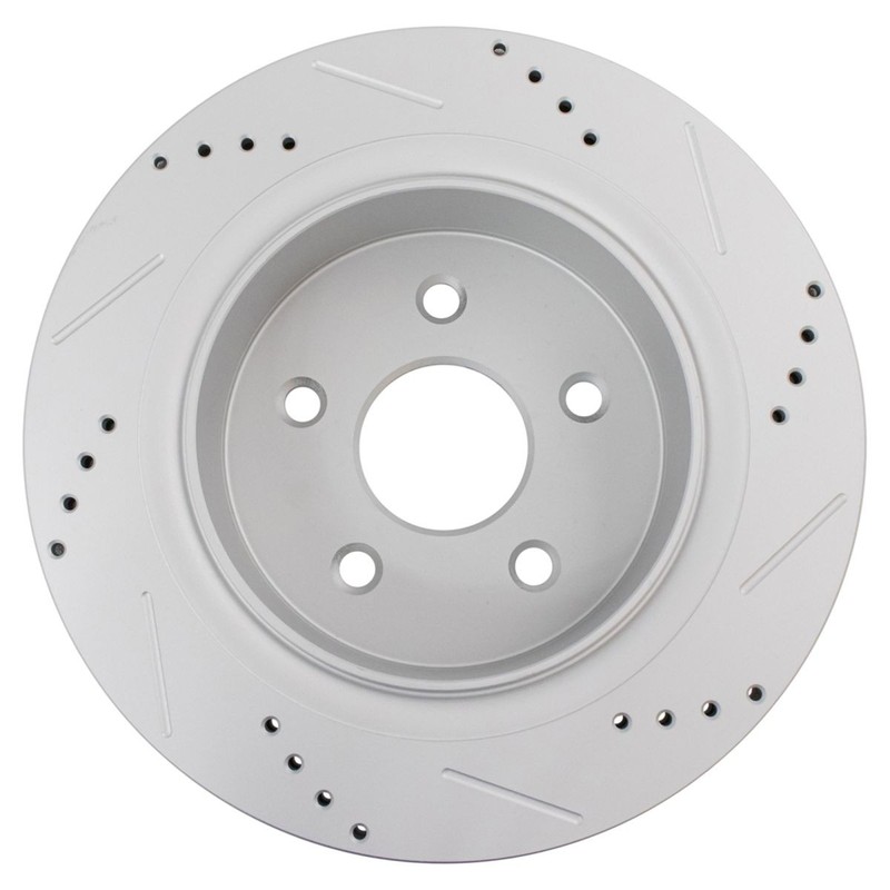 TRQ Rear Ceramic Pad Performance Coated Rotor & Calipers Kit w/Chemicals gallery