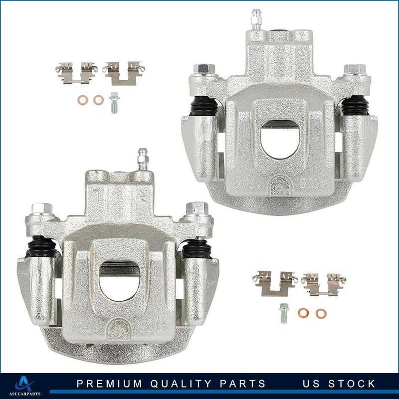 Rear Left Right Brake Calipers with Bracket Pair For 2006-2007 Toyota Highlander