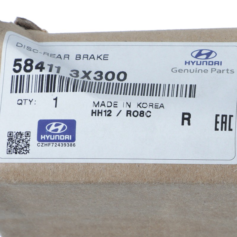 NEW OEM Kia 2014-2024 Forte Seltos Soul Rear Disc Brake Rotor 58411-3X300 gallery