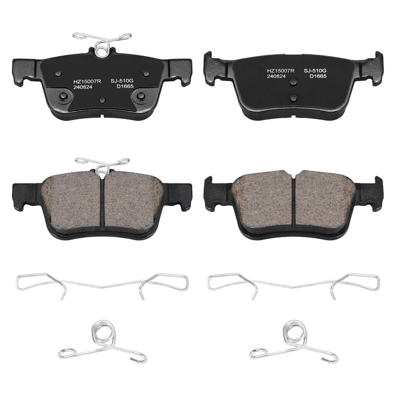 Fit 2013 2014- 2016 Ford Fusion Lincoln MKZ Rear Rotors Ceramic Brake Pads Kit gallery