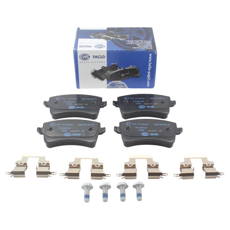 DuraGo Rear Rotor Hella Low-Met Disc Brake Pad Kit For Audi A4 A5 allroad Q5 gallery
