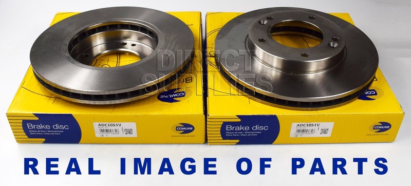 2 X FRONT AXLE BRAKE DISCS FOR KIA SORENTO I JC 3.3 2.5 2.4 3.5 COMLINE ADC1051V