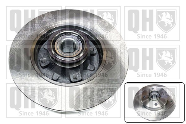 2x Brake Discs Pair Solid Rear 244mm BDC6166 Quinton Hazell Set 39181957 Quality gallery
