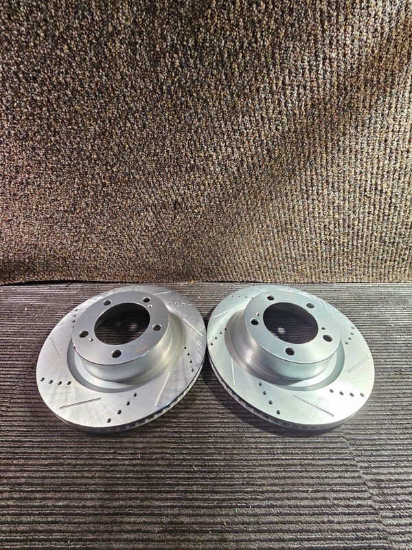 (QTY 2) Vevor R-31482 Drilled and Slotted Brake Rotors For 2016-2021 Lexus LX570