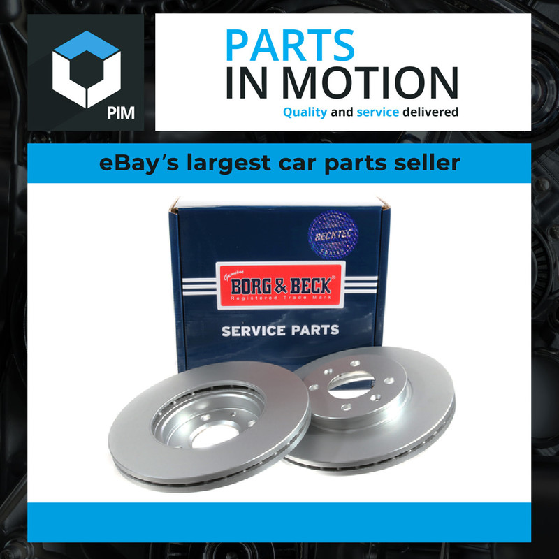 2x Brake Discs Pair Vented Front 256mm BBD5239 Borg & Beck Set 517120U000 New