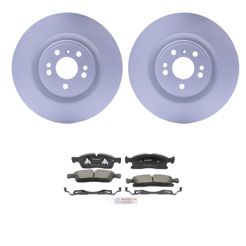Hella Front Rotors Bosch QuietCast Ceramic Disc Brake Pads Kit For X166 GLE450