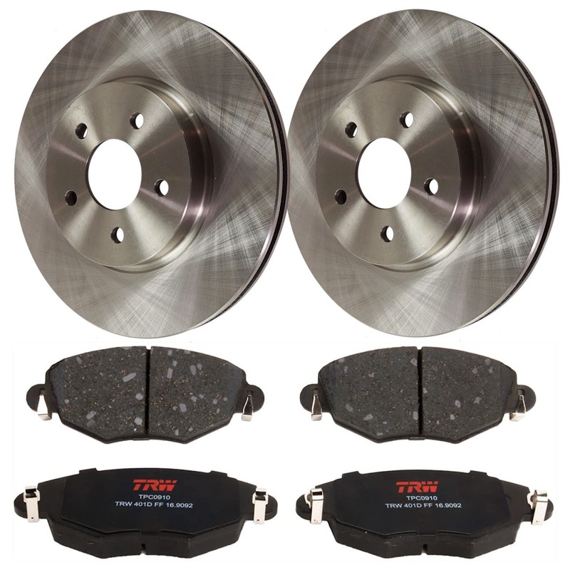 KIT-072924-2441 TRW 2-Wheel Set Brake Disc and Pad Kits Front for Jaguar X-Type