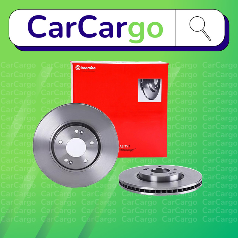 Brembo Vented Front Brake Discs Pair For Hyundai Grandeur 2.2 D 2011-2024 300 mm