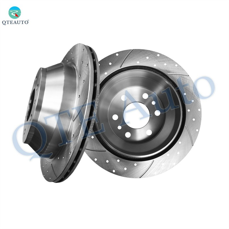 Front 303mm Drilled Slotted Brake Disc Rotors For 1997-2005 Buick Park Avenue