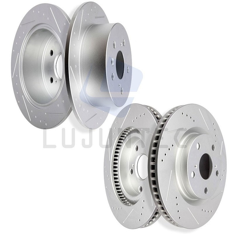 Brake Disc Rotors Front And Rear For 2013-2017 Lexus ES300h 07-2011 Toyota Camry