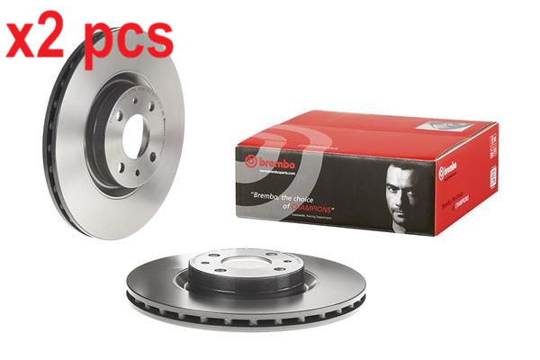 X2 PCS L&R SIDES FITS ABARTH 500C / 595C / 695C 1.4 BRAKE DISC 09.4939.11 BREMBO