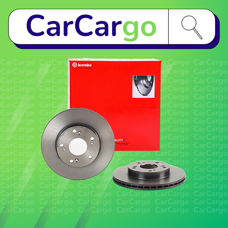 Brembo Vented Front Brake Discs Pair For Honda Civic 1.4 i 2001-2005 262 mm