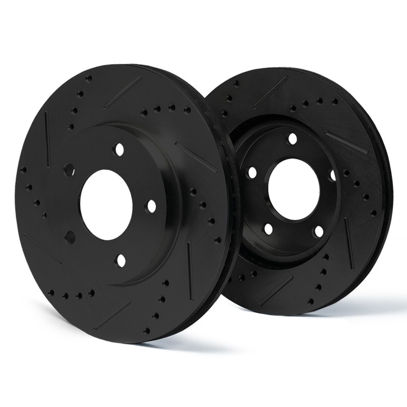 Rear Drilled Slotted Rotors for 2013-2020 BMW 328i 328d 330i 428i 430i GT