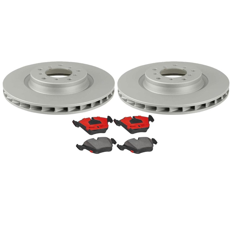 SHW OEM Front Brake Kit 325mm Rotors Brembo Ceramic Pad Set for E46 M3 Comp Pkg