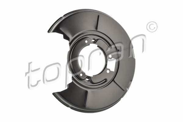 Rear axle left Topran-OE 503 010 splash plate, brake disc for BMW