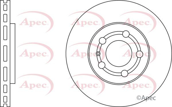 Brake Discs Pair Front FOR SKODA OCTAVIA 1U 1.4 99->10 Petrol Apec gallery