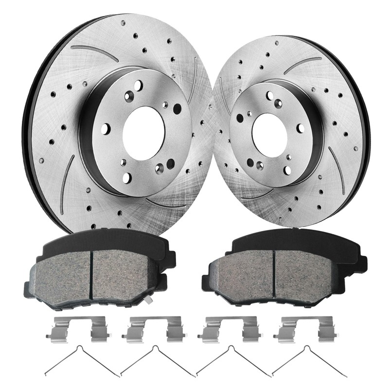 Front Brake Rotors Pads Kit for 2003 - 2011 Honda Element 2003 - 2015 Accord gallery