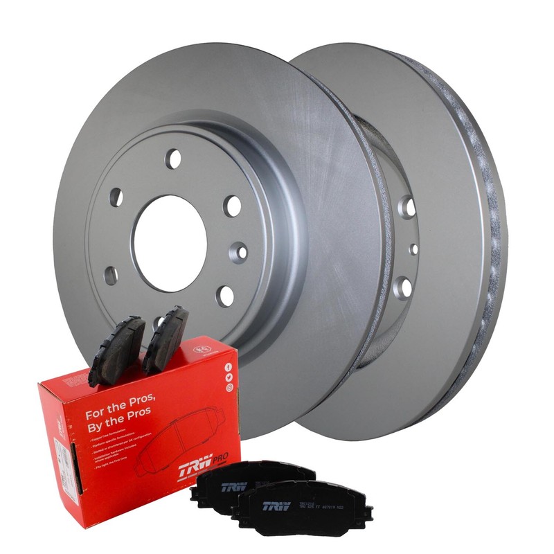Front Brake Kit 325mm Rotors TRW Ceramic Pad For Enclave Traverse Acadia Outlook