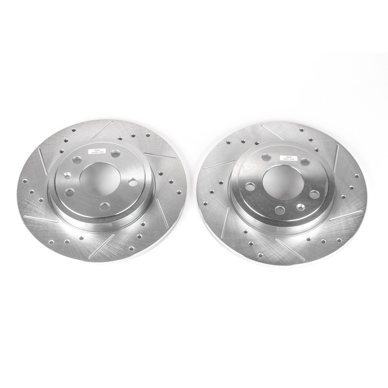 PowerStop Evolution Drilled & Slotted Rotors for 2005-2008 Audi A4 – Rear Pair gallery