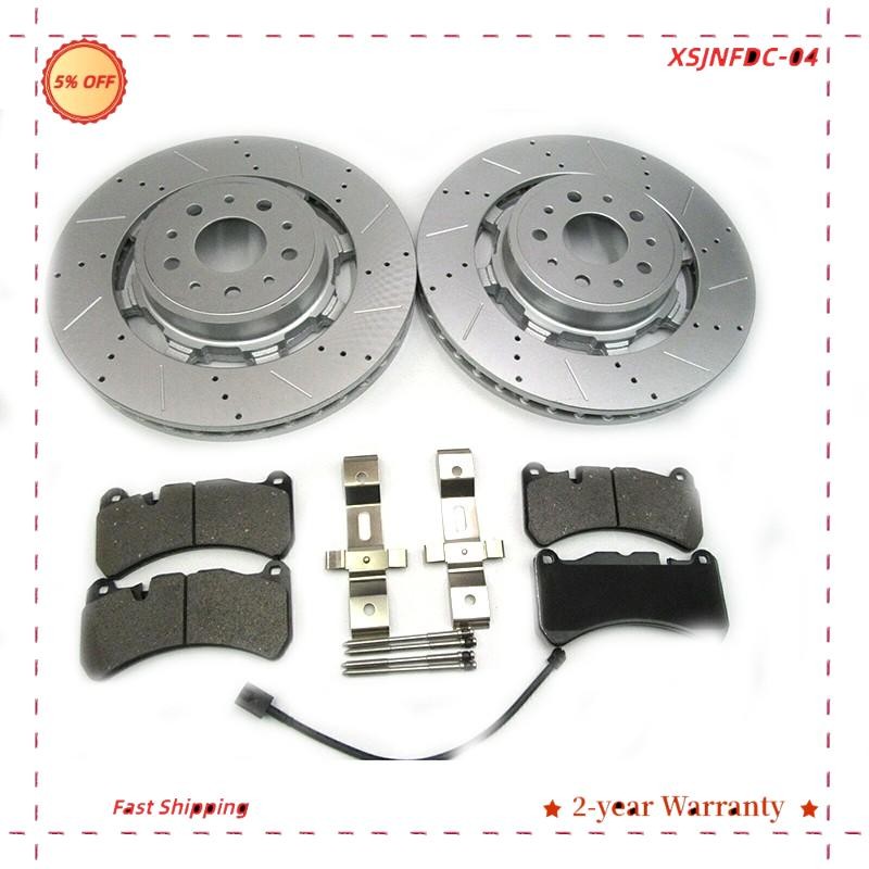 257141 Front Brake Pads & Rotors Set For Maserati GranTurismo Grancabrio 4.7L
