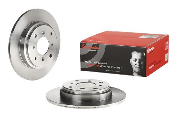 2x Brake Discs Pair Solid Rear 260mm 08.9139.10 Brembo Set 42510SD4000 Quality gallery