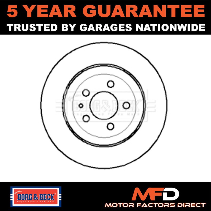 Fits Alfa Romeo Spider GTV 1.8 2.0 1x Brake Disc Front Borg & Beck
