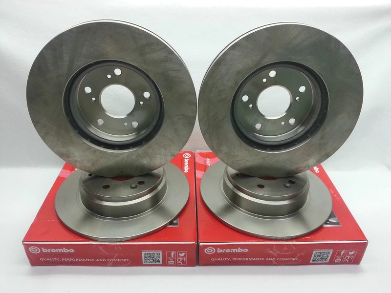 Genuine Brembo Set Front & Rear Rotors + Pads ( FITS 2012-2017 Lexus ES350) gallery