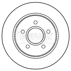 2x Brake Discs Pair Solid Rear 270mm BBD5241 Borg & Beck Set 1704765 1934070 New gallery