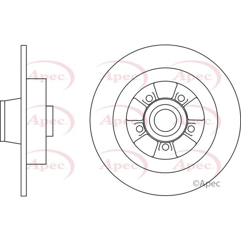 Apec Rear Brake Disc DSK3188 – OE High Quality Precision Engineered Part