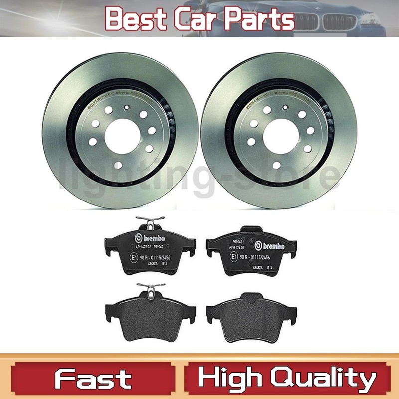 Rear Brake Pads and Disc Rotors Fits Saab 9-3 2.0L 2.8L