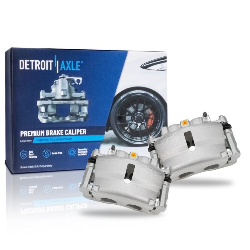 Front Drilled Rotors Calipers Brake Pads for 2007-2016 Chevy Traverse GMC Acadia gallery