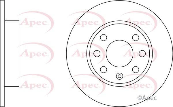 2x Apec Red Front Brake Discs 236mm Fits Opel Vauxhall Astra Corsa Kadett