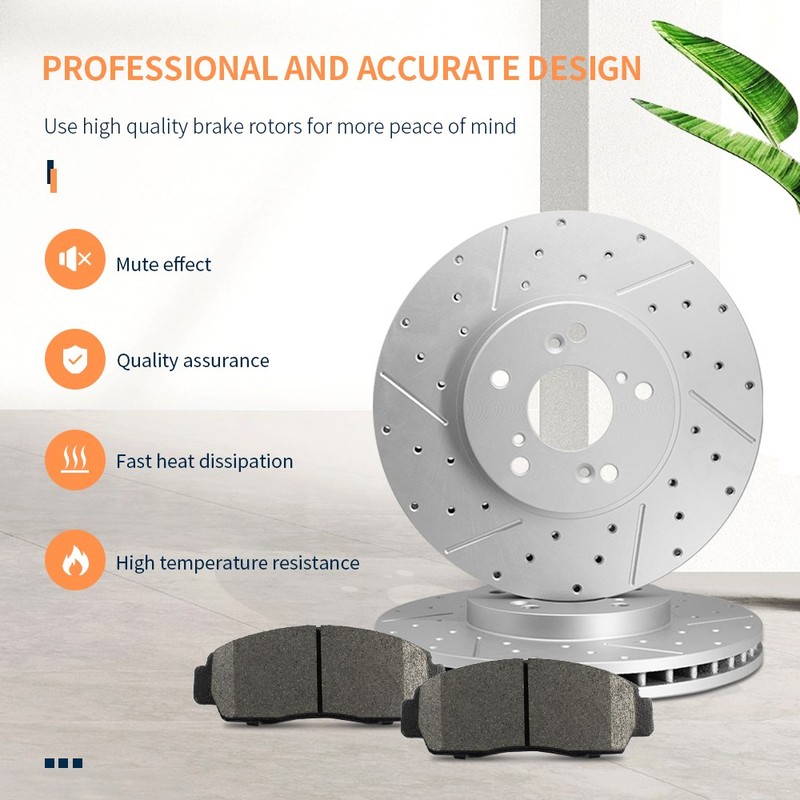 295mm Front & 265mm Rear Disc Brake Rotors Kit for 2019-2021 Mazda CX-3 AWD gallery