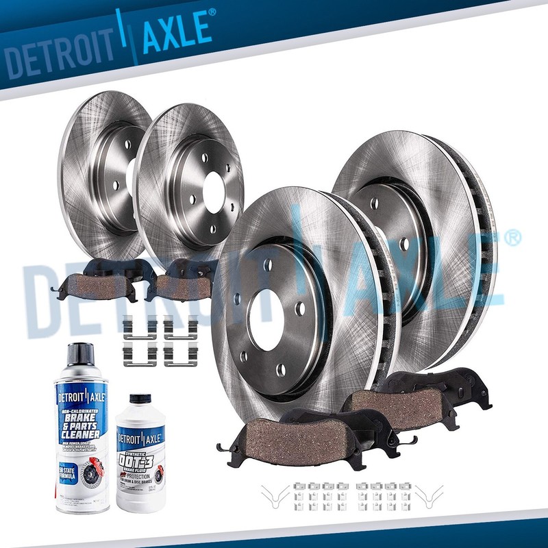 Front & Rear Brake Rotor + Ceramic Pads for 2003 2004 2005 Mazda 6 i s 2.3L 3.0L