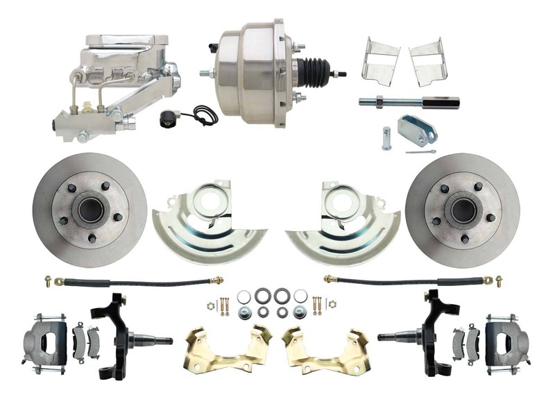1964-1972 GM A, F, X Body 2″ Drop Disc Brake Conversion, 8″ Dual Chrome (GM-309)