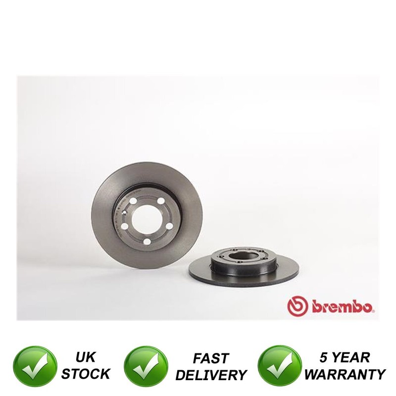 Brake Discs Rear SJR Fits Audi TT 1998-2006 VW Golf 1998-2006 1J0615601D