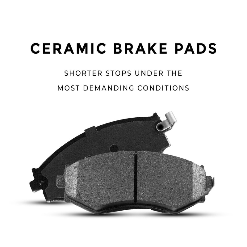 Front Brake Rotors & Pads for 2013-2019 Ford Police Interceptor Sedan gallery