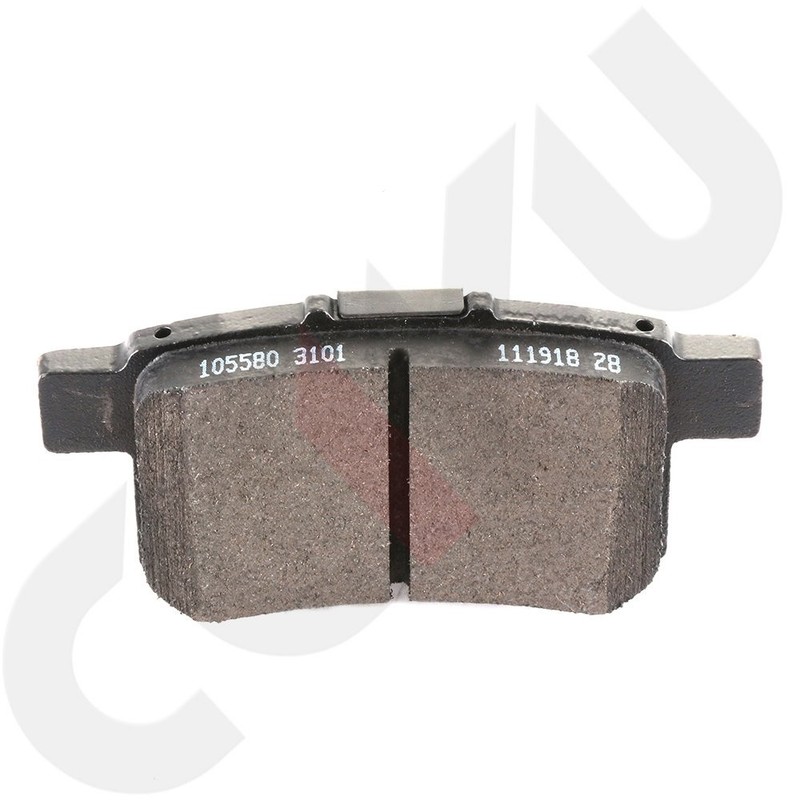 Fits Honda Accord Acura TSX 2009-2010 Rear Slotted Brake Rotors And Ceramic Pads gallery