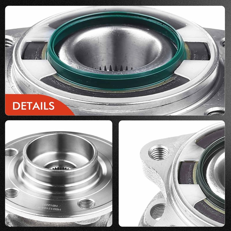 A-Premium Front & Rear Disc Rotors & Brake Pads & Hub Bearings for Volvo XC70 gallery
